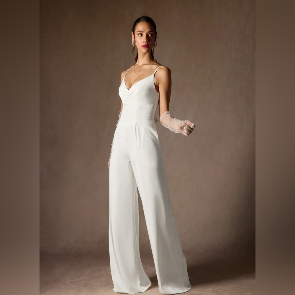 Elegant White Bridal Jumpsuit